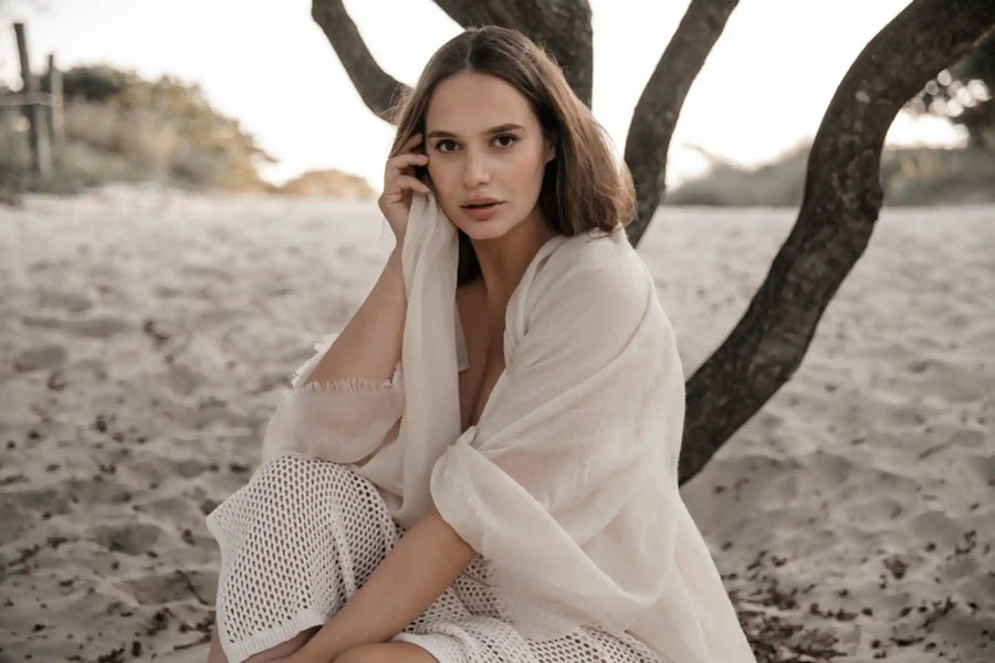 Cashmere Scarf in Summer