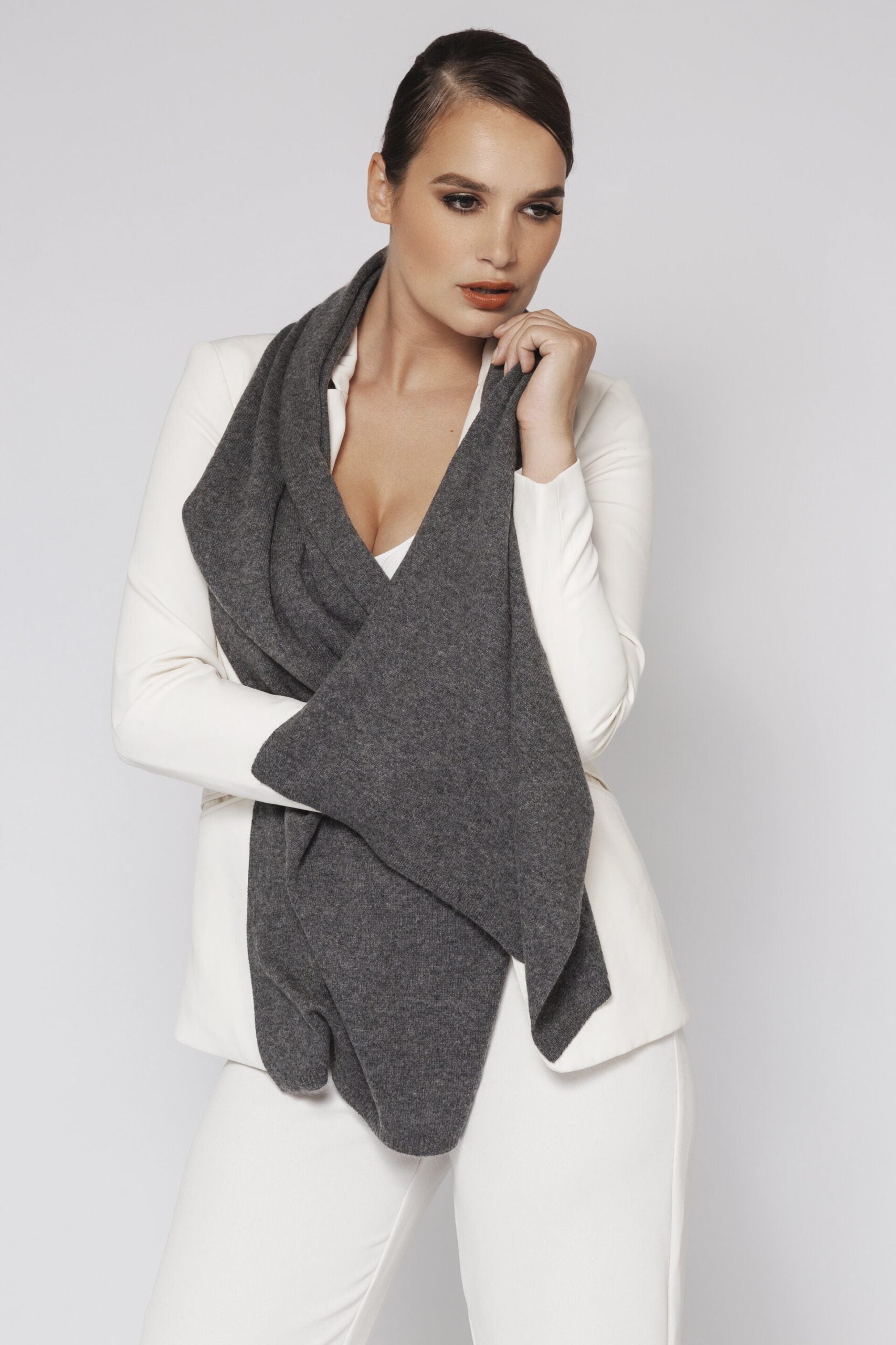 Kaschmirschal gestrickt Damen