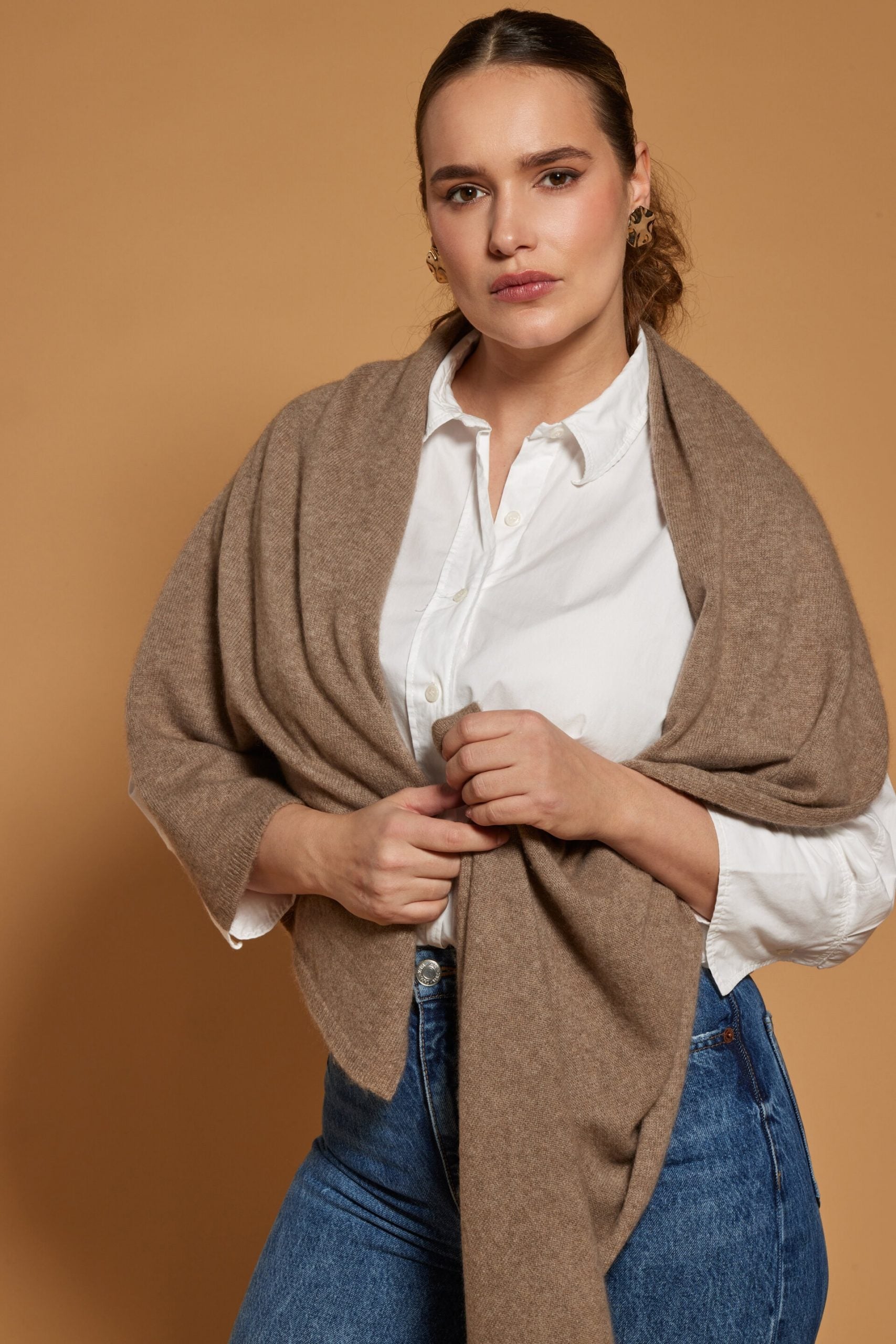 Kaschmirschal gestrickt Damen