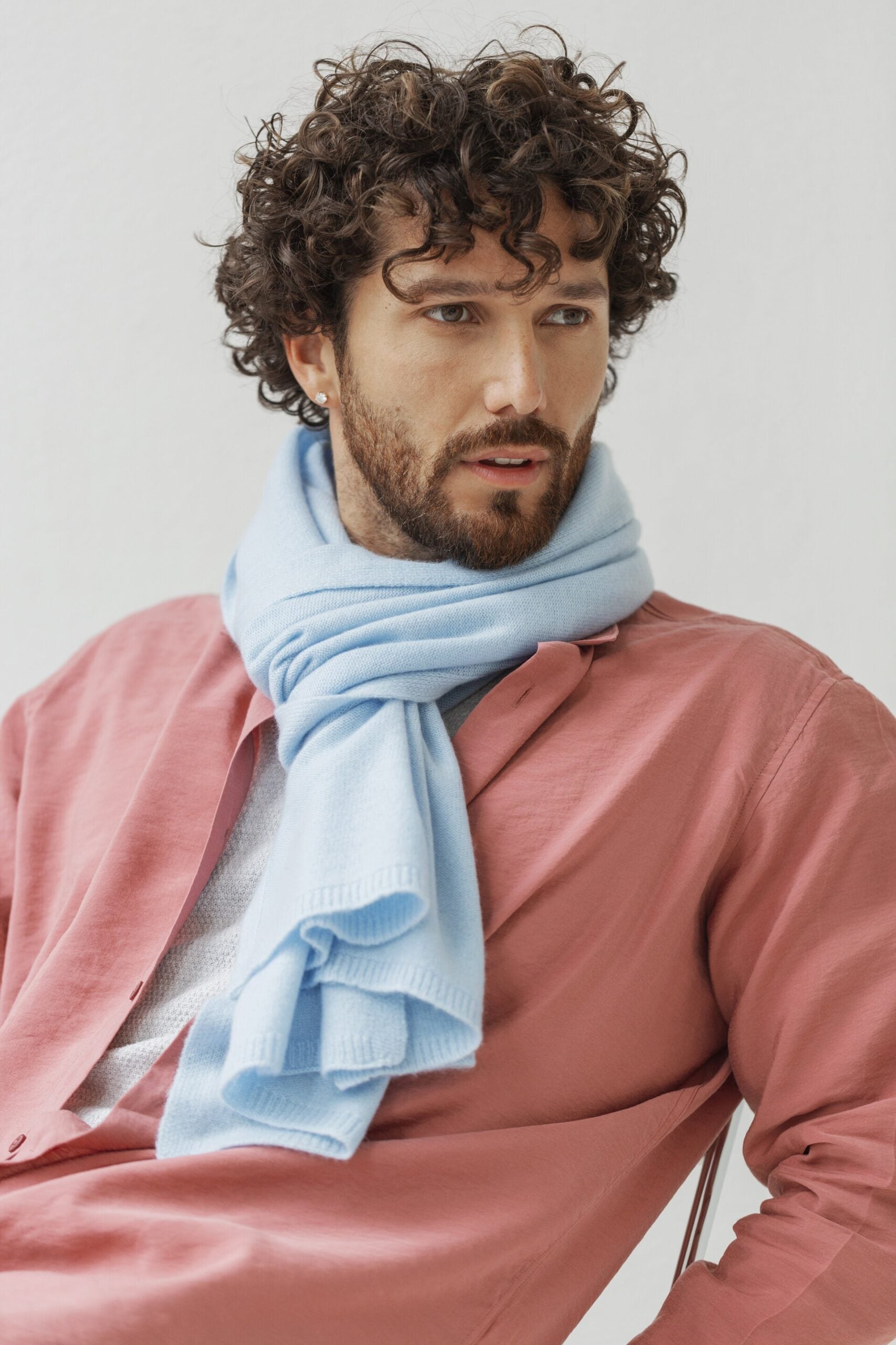Kaschmirschal gestrickt Herren