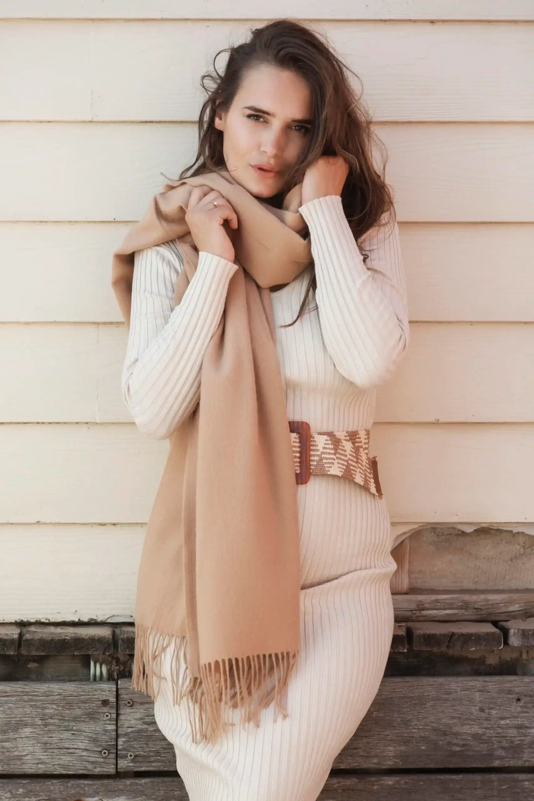 Cashmere Scarf Oversized Woman