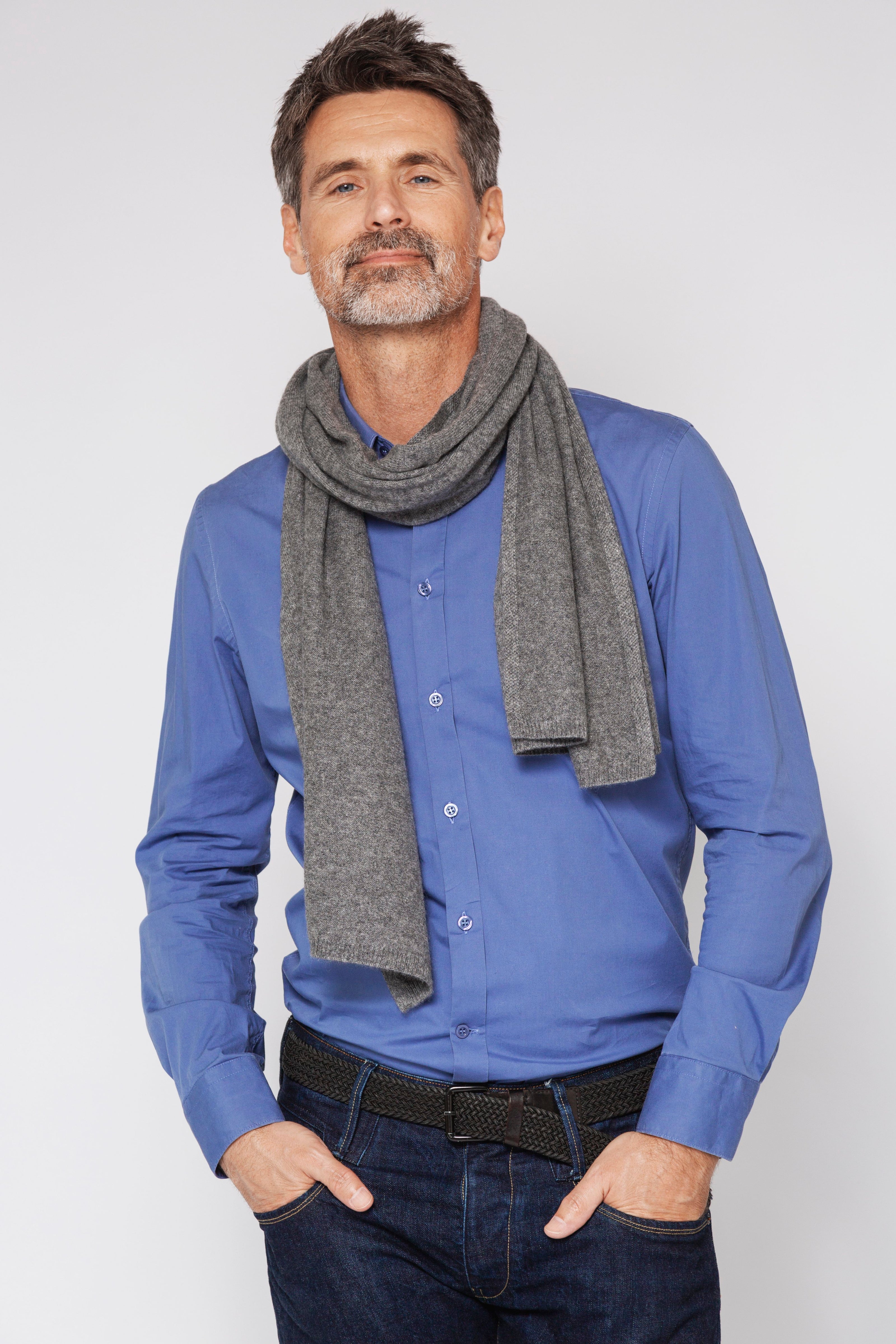 Kaschmirschal gestrickt Herren