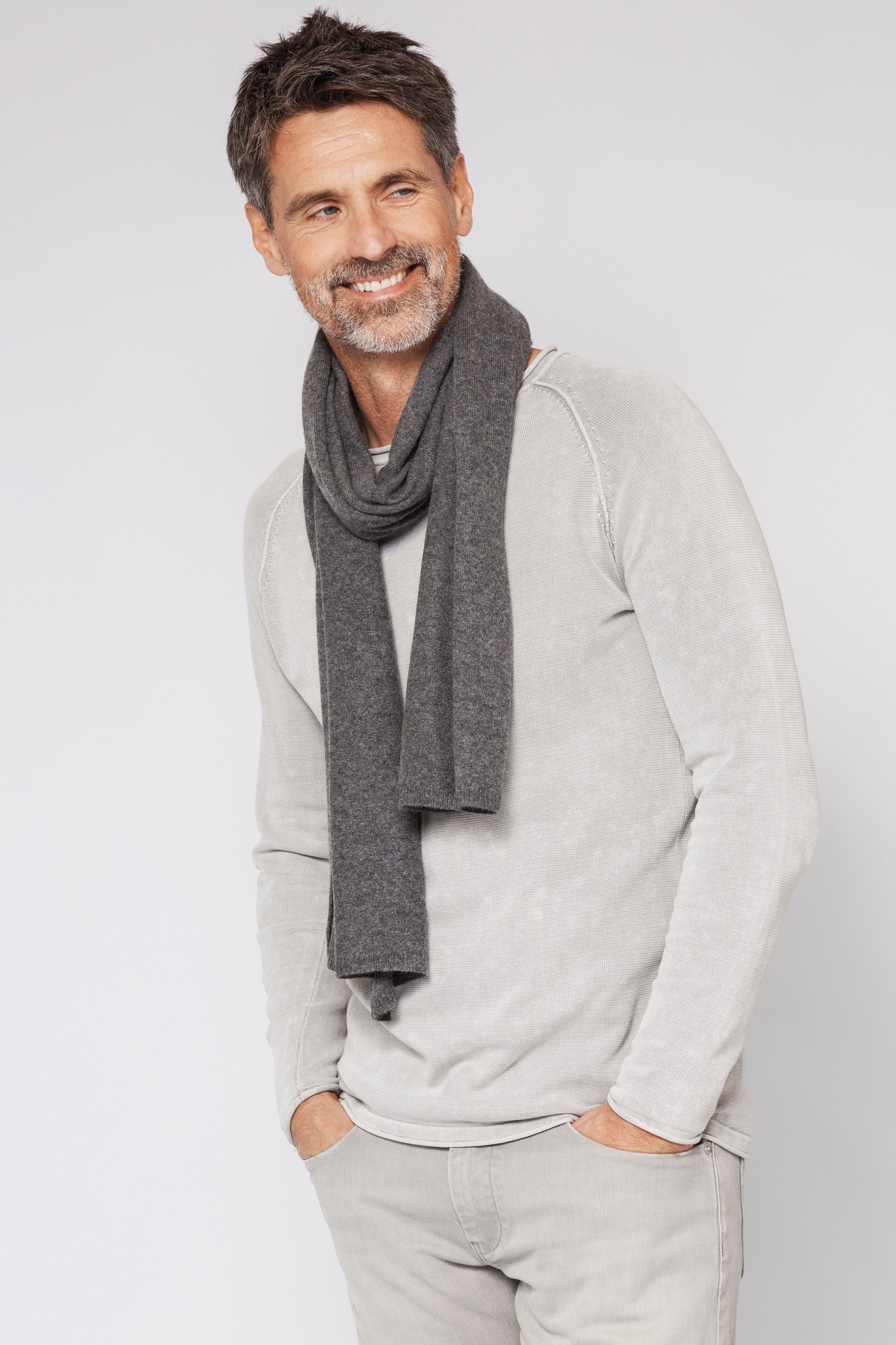 Kaschmirschal gestrickt Herren