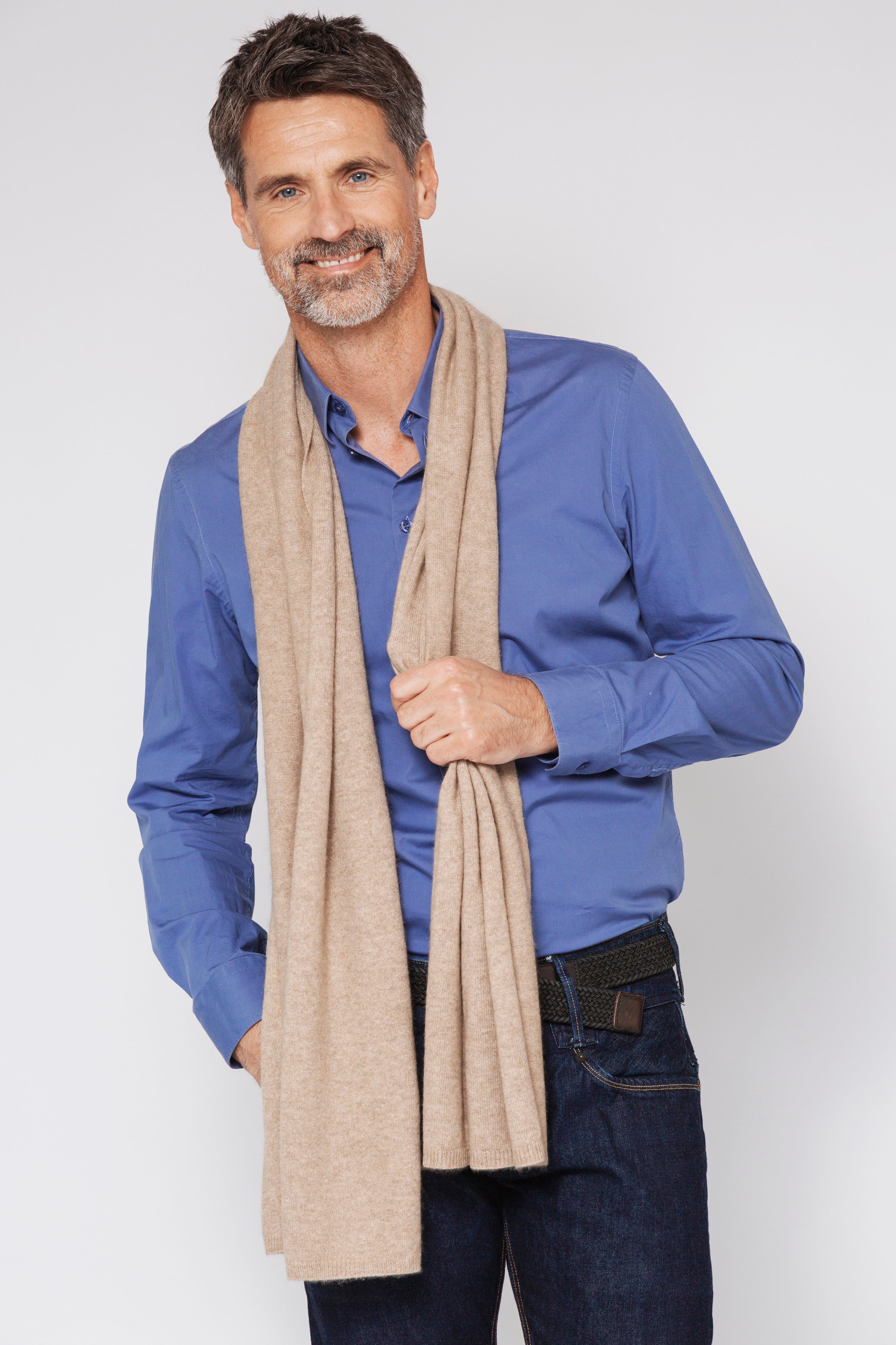 Kaschmirschal gestrickt Herren