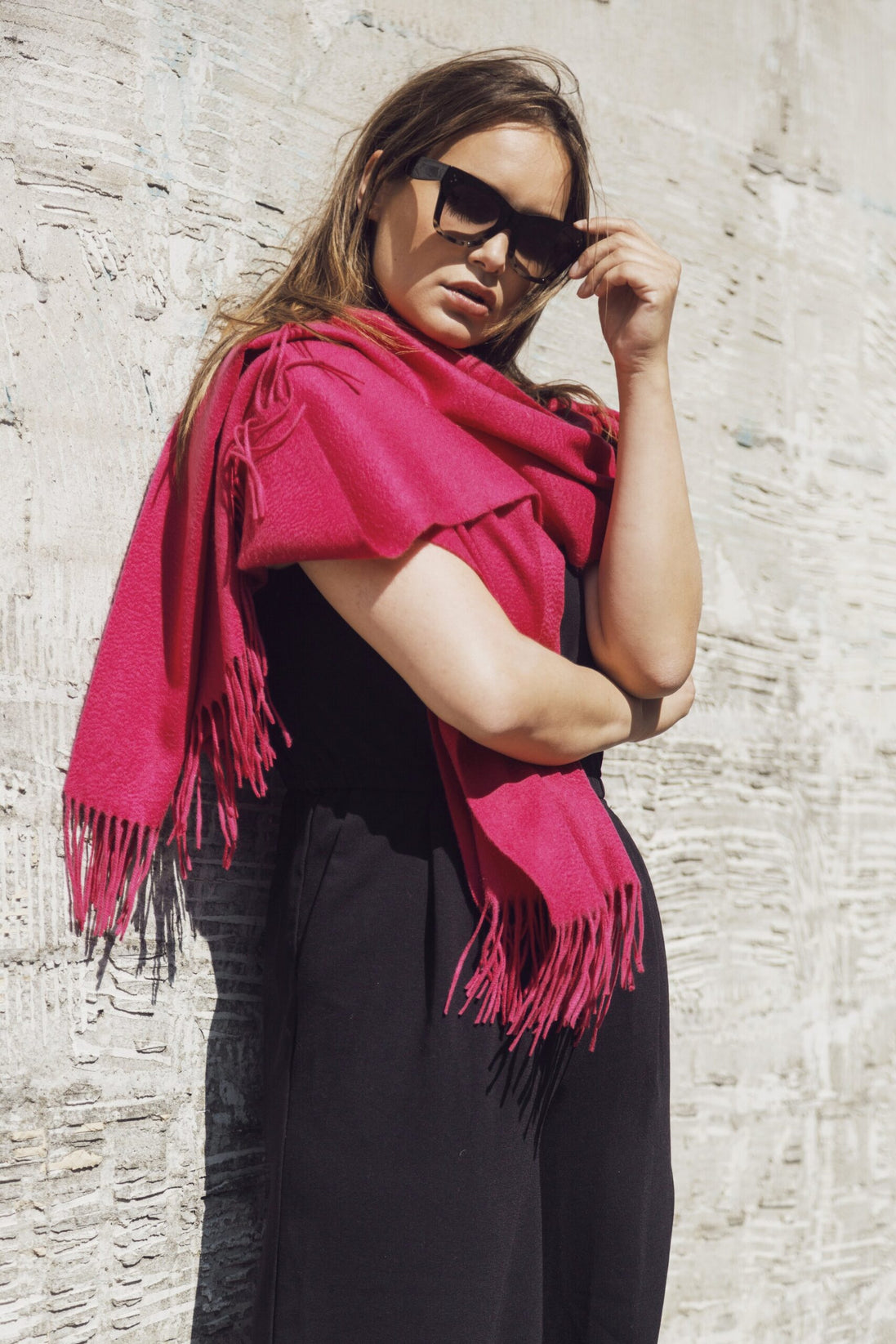 Cashmere Scarf Oversized Woman