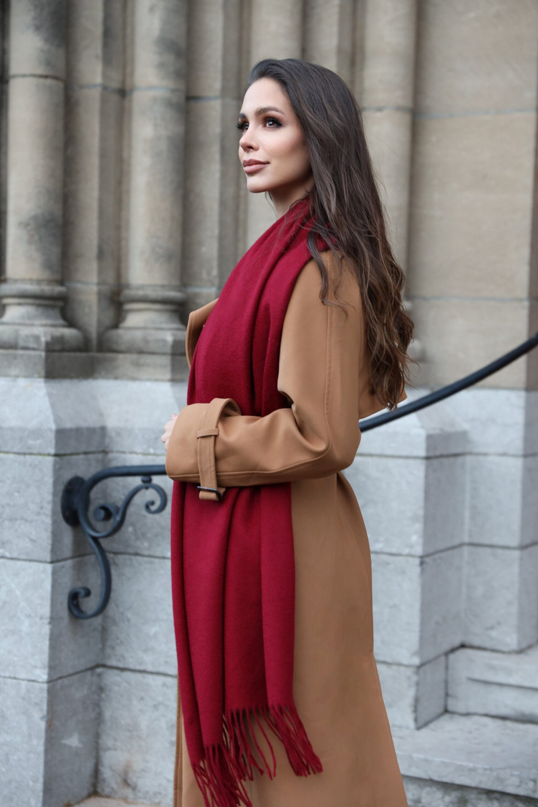 Cashmere Scarf Oversized Woman